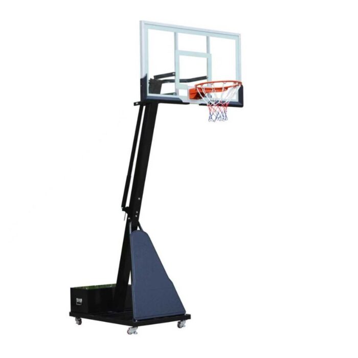 Košarkaški koš sa podesivom konstrukcijom 2.30-3.05m, kaljeno staklo 136x80cm - Image 2