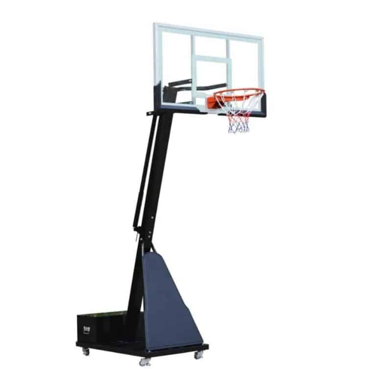 Košarkaški koš sa podesivom konstrukcijom 2.30-3.05m, kaljeno staklo 136x80cm, strana
