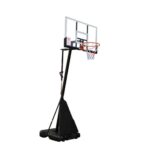 Košarkaški koš sa podesivom konstrukcijom 2.40-3.05m, PC tabla 122x82cm - Image 2