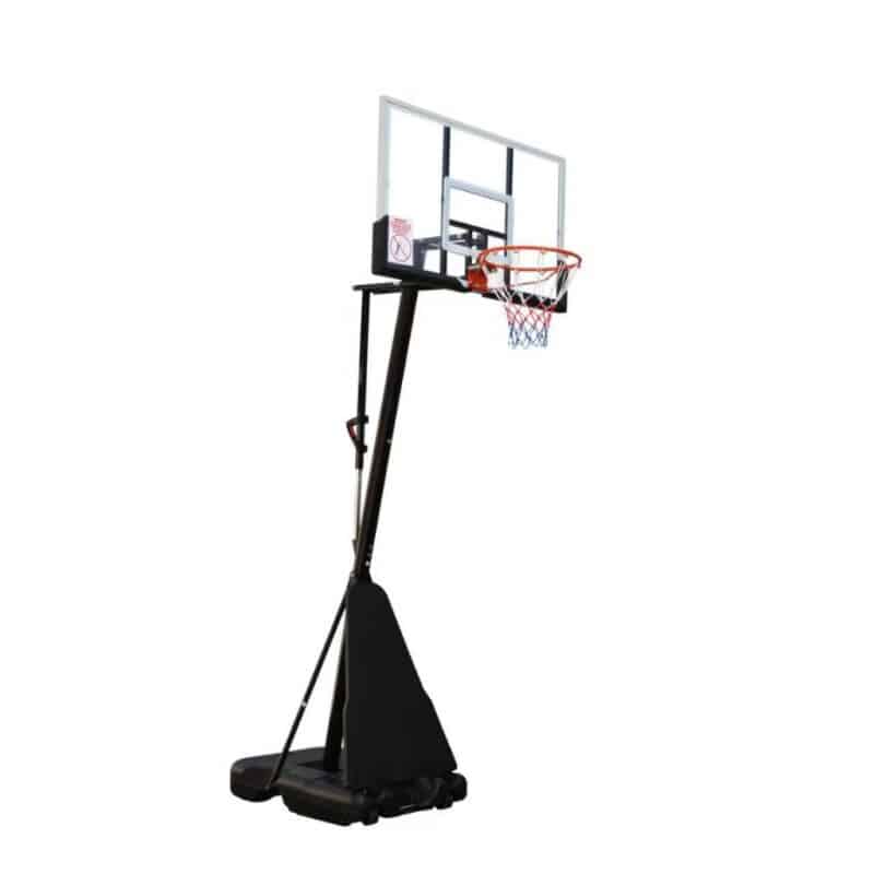 Košarkaški koš sa podesivom konstrukcijom 2.40-3.05m, PC tabla 122x82cm, strana