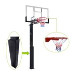 Košarkaški koš sa podesivom konstrukcijom 2.30-3.05m, PC tabla 136x80cm - Image 4